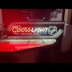 NHL Coors Light neon :) $350 obo very cool piece
